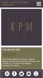 Mobile Screenshot of kpmfilm.com